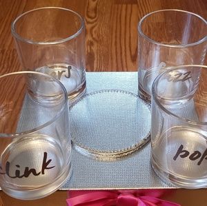 Party glasses & coasters in a gift box from Ulta